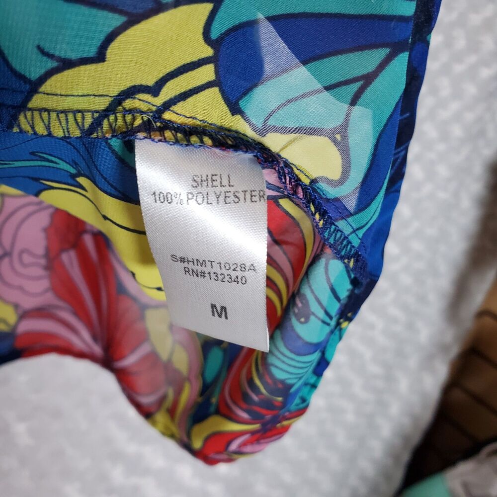 21st Delicious Colorful Patterned Blouse Size M - Picture 4 of 9